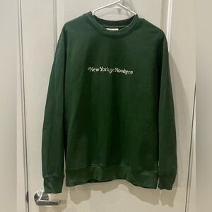 New York or Nowhere Green Crewneck Sweatshirt